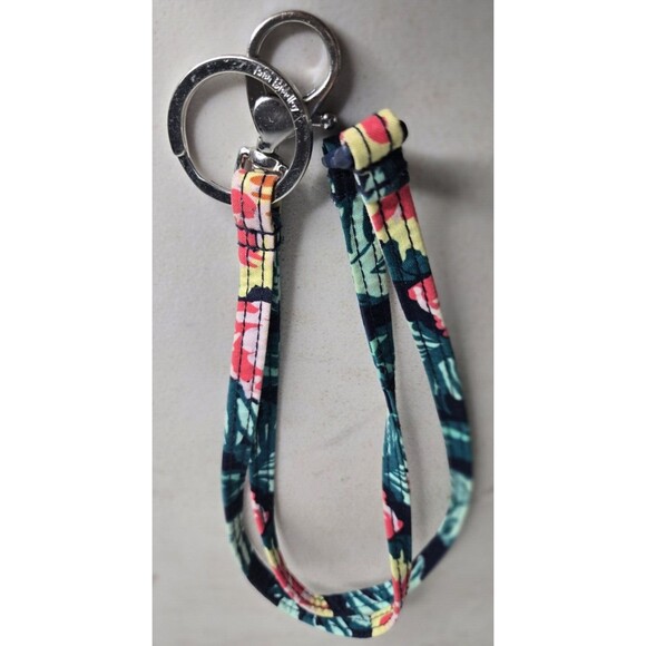Vera Bradley Women's Signature Cotton Lanyard, Happy Blooms, One Size - Picture 3 of 3
